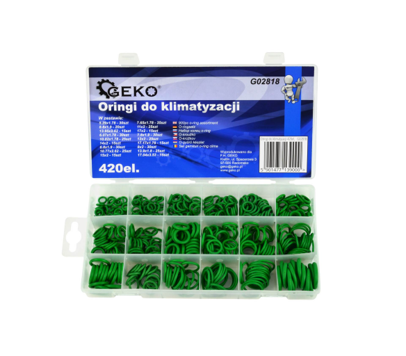 Geko Sada těsnění O-kroužků pro klimatizace 420ks