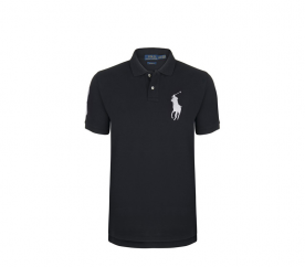 Ralph Lauren Dětské Polo tričko Black Big Pony White