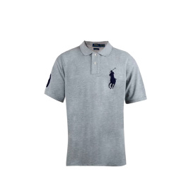 Ralph Lauren CUSTOM-FIT Grey Melange Big Pony Navy