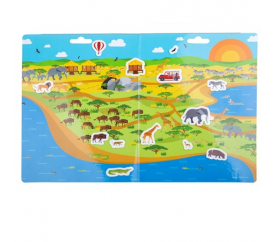 Bigjigs Toys Znovu použitelné samolepky safari