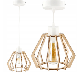 LED stropní svítidlo BRILLIANT - 1xE27 - WHITE WOOD