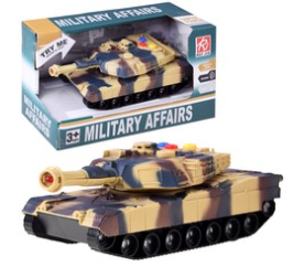 Vojenský tank se světly a zvuky ZA4267 BE