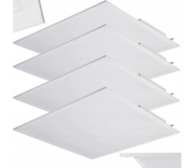 4x LED zapuštěný stropní panel 60x60 - 40W - 4000lm - neutrální bílá