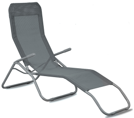 Aga Zahradní lehátko SIESTA Grey