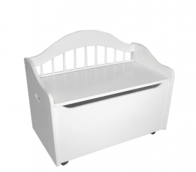 KidKraft Dětská lavice TOY BOX WHITE