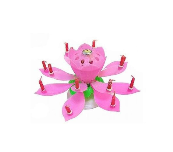 Aga4Kids Hrající svíčka růžová