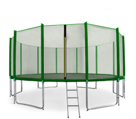 Aga SPORT PRO Trampolína 460 cm Dark Green + ochranná síť + žebřík + kapsa na obuv