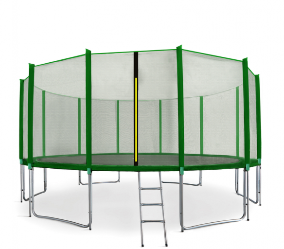 Aga SPORT PRO Trampolína 460 cm Dark Green + ochranná síť + žebřík + kapsa na obuv
