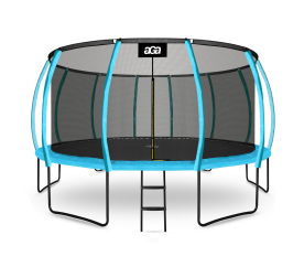 Aga SPORT EXCLUSIVE Trampolína 500 cm Světle modrá + ochranná síť + žebřík