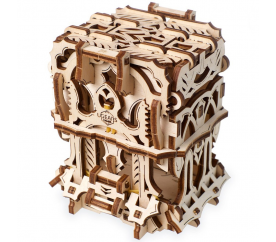 Ugears 3D dřevěné mechanické puzzle Schránka na karty