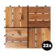 Linder Exclusiv Akáciové terasové dlaždice 30x30 cm 22 ks
