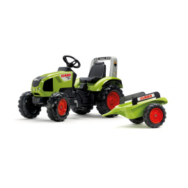 Falk Šlapací traktor CLAAS AXOS 330 1011AB s vlečkou