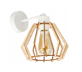 LED nástěnné svítidlo 1xE27 WOOD BRILLIANT