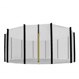 Aga Ochranná síť 430 cm na 12 tyčí Black net / Black
