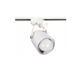 Reflektorová kolejnicová lampa IP20 pro žárovku E27 - bílá