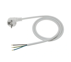 Napájecí kabel 1,5m OMY 3x1 bílý