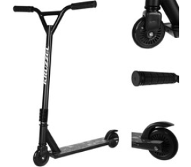 Freestyle koloběžka Stunt černá Malatec 10288