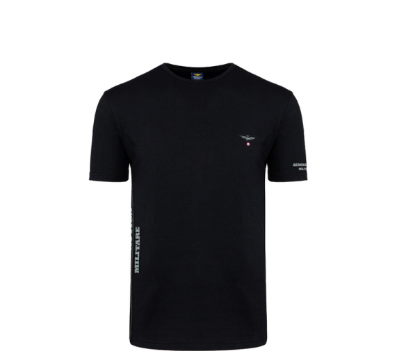 Aeronautica Militare Tričko ROUND-NECK 3-Pack X1394 Black