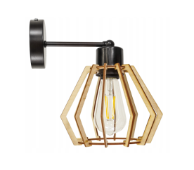 Nástěnná lampa - kinkiet - E27 - DIAMANT - černá