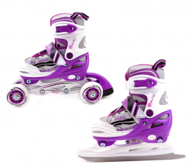 Aga4Kids Dětské brusle 4v1 GW-083SA Lila