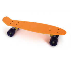 Small Foot Skateboard oranžový neon