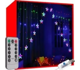 Světelný závěs 136 LED USB s dálkovým ovládaním vícebarevná KS19772