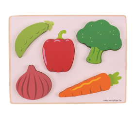 Bigjigs Toys Vkládací puzzle zelenina