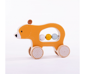 Bigjigs Toys Medvídek na kolečkách