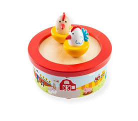 Bigjigs Toys Dřevěná hrací skříňka farma