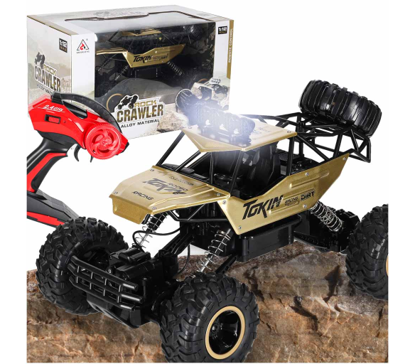 Aga RC auto Rock Crawler 1:12 4WD METAL zlaté