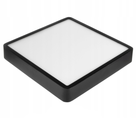 LED panel čtvercový povrchový černý 30x30x3,5cm - 24W - 1900Lm - neutrální bílá