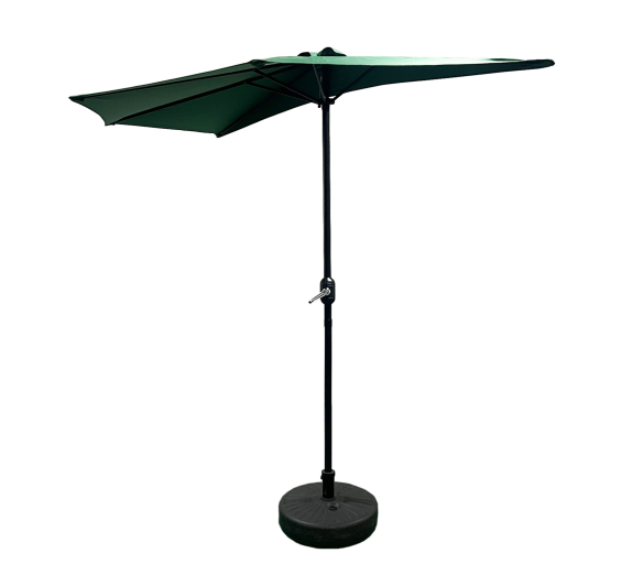 Aga Půlkruhový slunečník CLASSIC 270 cm Tmavě zelený