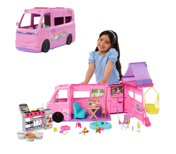 Barbie Dream Camper Karavan snů se stanem HRJ78
