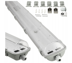 Svítidlo pro LED trubice TRU003 - T8 - 2x120cm - 230V - IP65