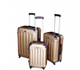 Linder Exclusiv Travel S,M,L Gold - sada 3 kufrů