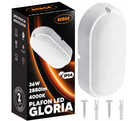 Přisazené stropní LED svítidlo 36W - neutrální bílá