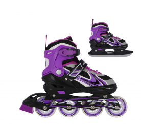 Nils Extreme Dětské brusle 2v1 NF18188 Violet