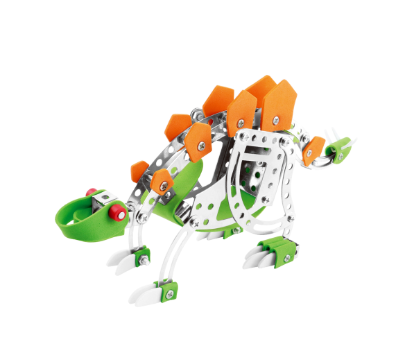 Aga4Kids Kovová stavebnice 125 dílků Stegosaurus