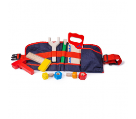 Bigjigs Toys Dřevěné nářadí na červeném opasku