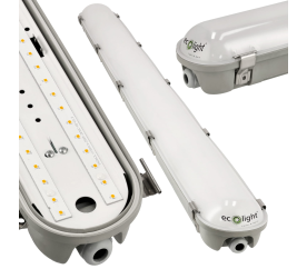 LED hermetická lampa IP65 - 50W - 6500lm - neutrální bílá