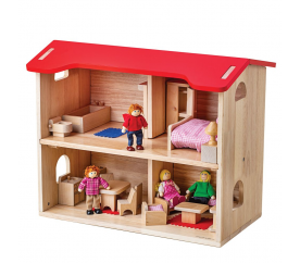 Bigjigs Toys Domeček pro panenky kompletní