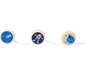 Small Foot Dřevěné jojo Space 1 ks bílá planeta