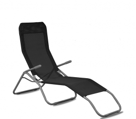 Aga Zahradní lehátko SIESTA Black