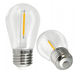 LED žárovka pro girlandy E27 - 1W  - teplá bílá