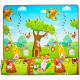 Aga4Kids Dětská pěnová hrací podložka 150x180 cm MR108