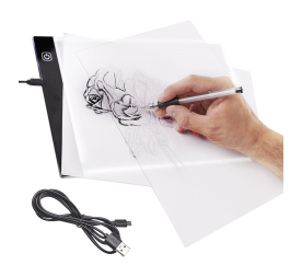 Aga LED osvětlená obrysová deska A4